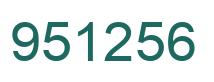 Número 951256 imagen verde