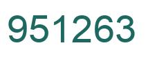 Número 951263 imagen verde