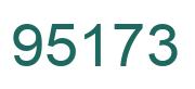 Number 95173 green image