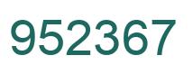 Número 952367 imagen verde