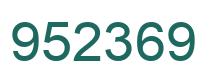 Número 952369 imagen verde