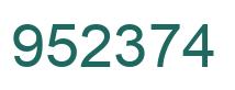 Número 952374 imagen verde