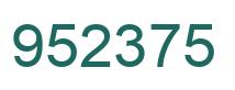 Número 952375 imagen verde