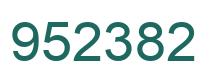Number 952382 green image