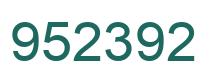 Número 952392 imagen verde
