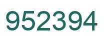 Número 952394 imagen verde
