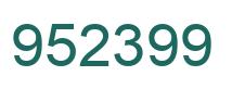 Número 952399 imagen verde