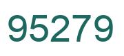 Number 95279 green image