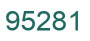 Number 95281 green image