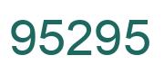 Number 95295 green image
