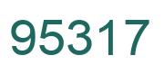 Number 95317 green image