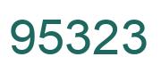 Number 95323 green image