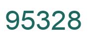Number 95328 green image