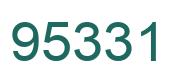 Number 95331 green image
