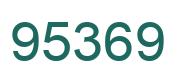 Number 95369 green image