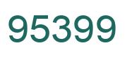 Number 95399 green image