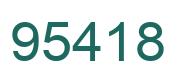 Número 95418 imagen verde