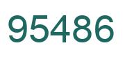 Number 95486 green image