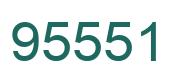 Number 95551 green image