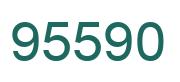 Number 95590 green image
