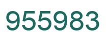 Number 955983 green image