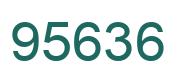 Número 95636 imagen verde