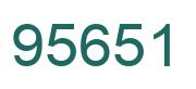 Number 95651 green image