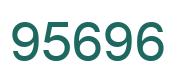 Número 95696 imagen verde