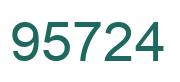Number 95724 green image