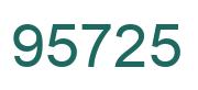 Number 95725 green image