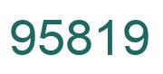 Número 95819 imagen verde