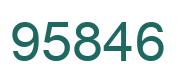 Number 95846 green image