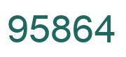 Number 95864 green image