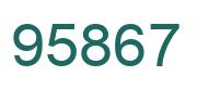 Número 95867 imagen verde