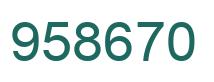 Número 958670 imagen verde