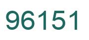 Número 96151 imagen verde