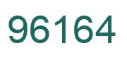 Number 96164 green image
