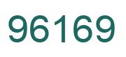 Number 96169 green image