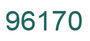 Number 96170 green image