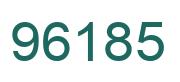 Number 96185 green image