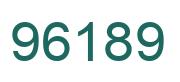 Number 96189 green image