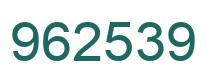 Número 962539 imagen verde