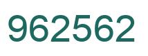 Número 962562 imagen verde