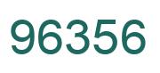 Number 96356 green image