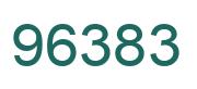Number 96383 green image