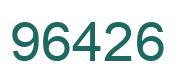 Número 96426 imagen verde