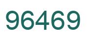 Number 96469 green image