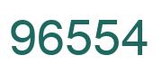Number 96554 green image