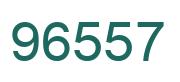 Number 96557 green image