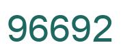 Number 96692 green image